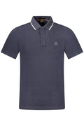 HUGO BOSS POLO MANICHE CORTE UOMO BLU