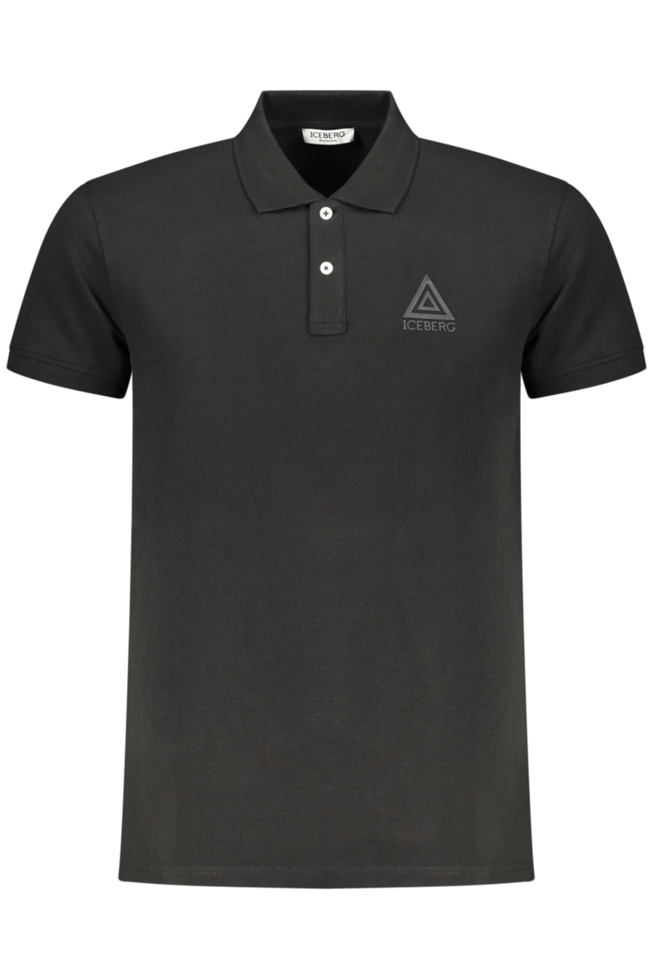 ICEBERG POLO MANICHE CORTE UOMO NERO