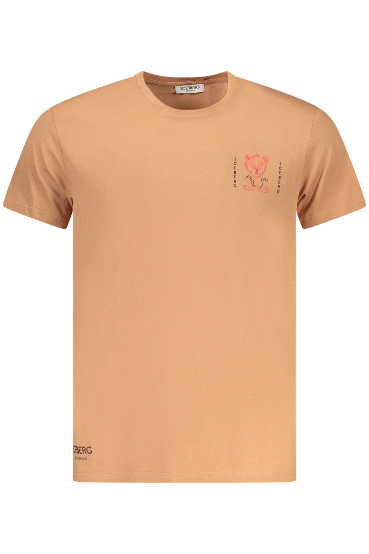 ICEBERG T-SHIRT MANICHE CORTE UOMO MARRONE