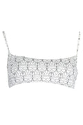 KARL LAGERFELD BEACHWEAR COSTUME PARTE SOPRA DONNA BIANCO