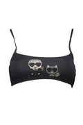 KARL LAGERFELD BEACHWEAR COSTUME PARTE SOPRA DONNA NERO