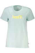LEVI'S T-SHIRT MANICHE CORTE DONNA AZZURRO