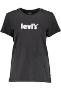LEVI'S T-SHIRT MANICHE CORTE DONNA NERO