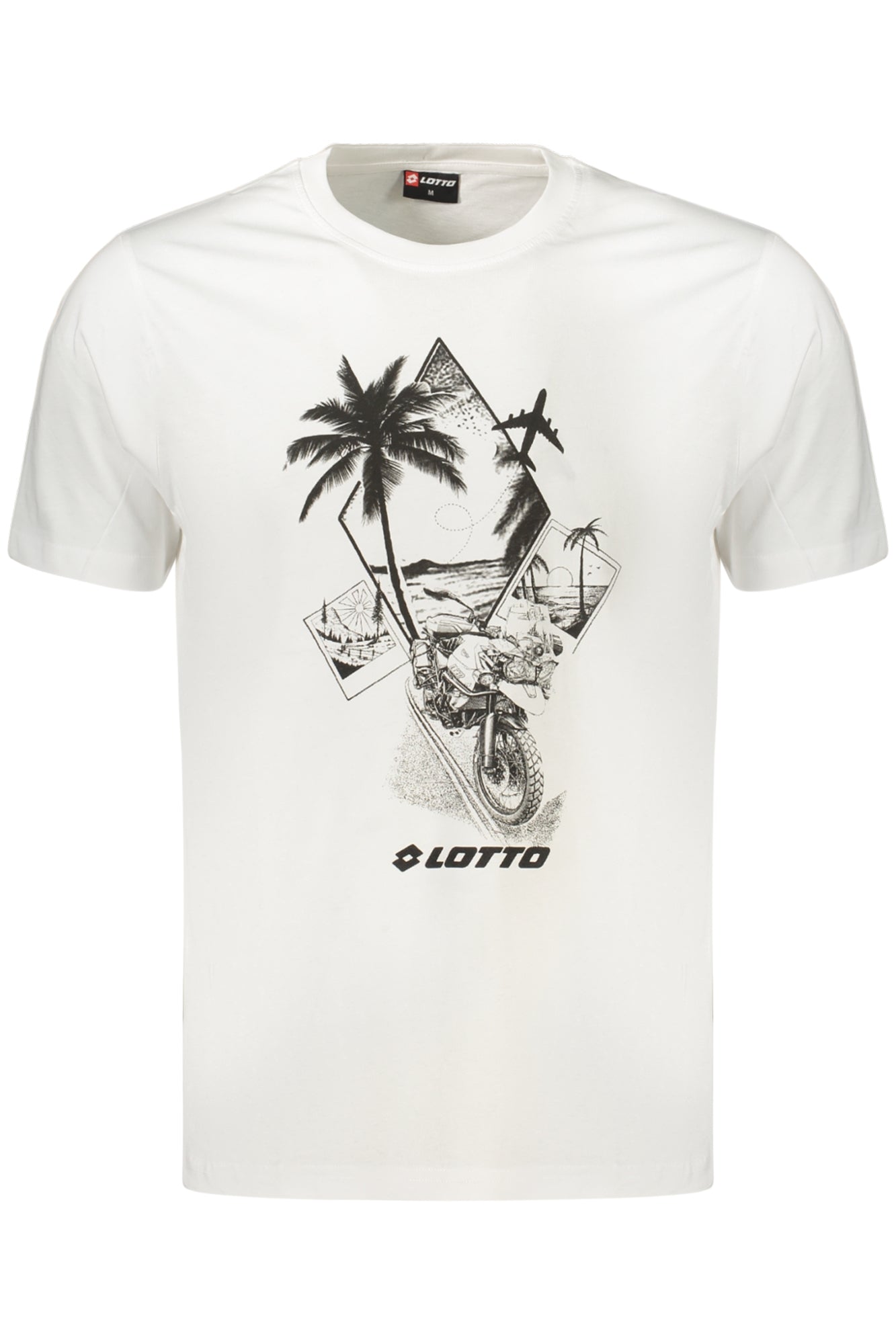 LOTTO T-SHIRT MANICHE CORTE UOMO BIANCO