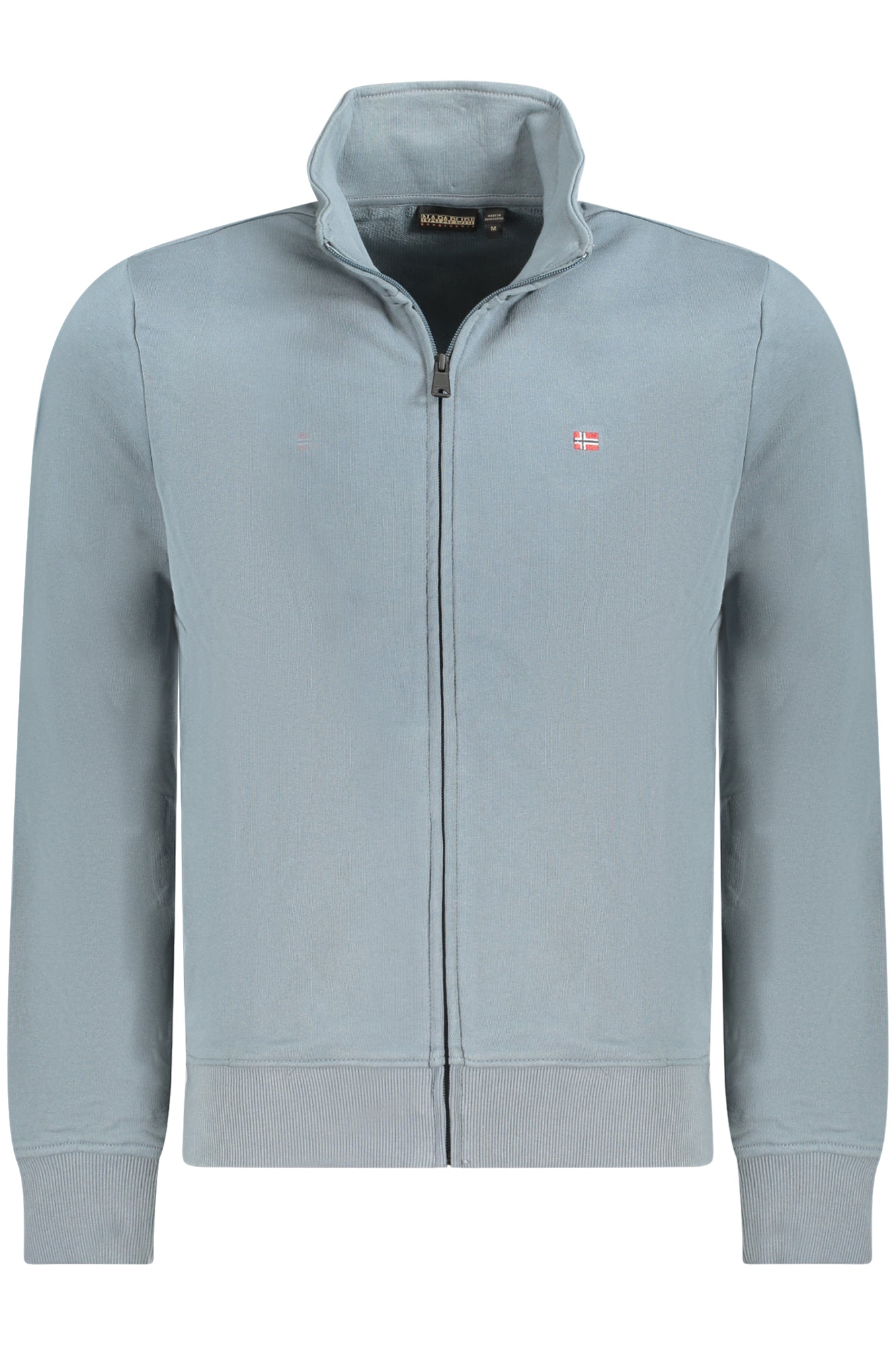 NAPAPIJRI FELPA CON ZIP UOMO GRIGIO