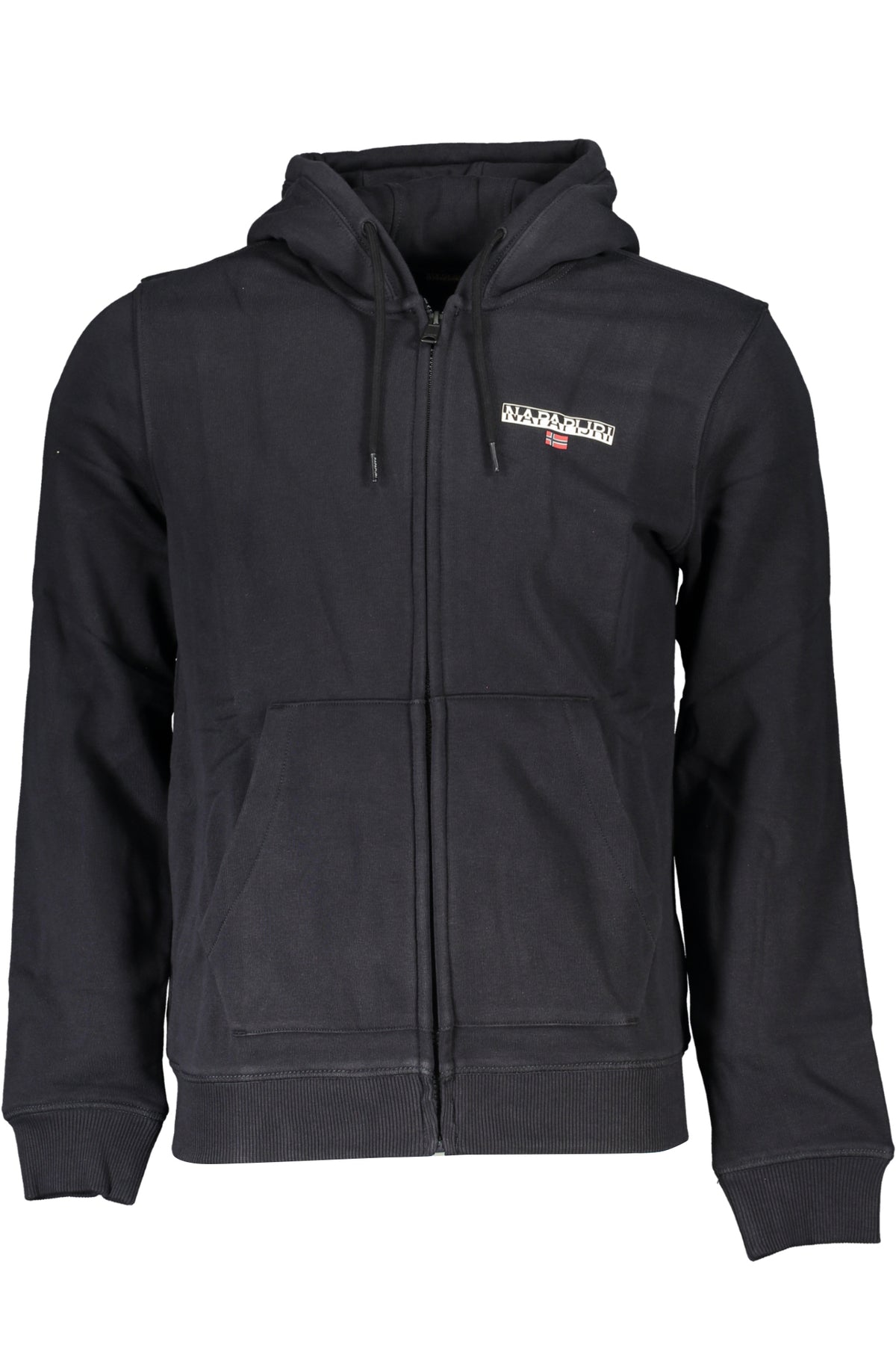NAPAPIJRI FELPA CON ZIP UOMO NERO