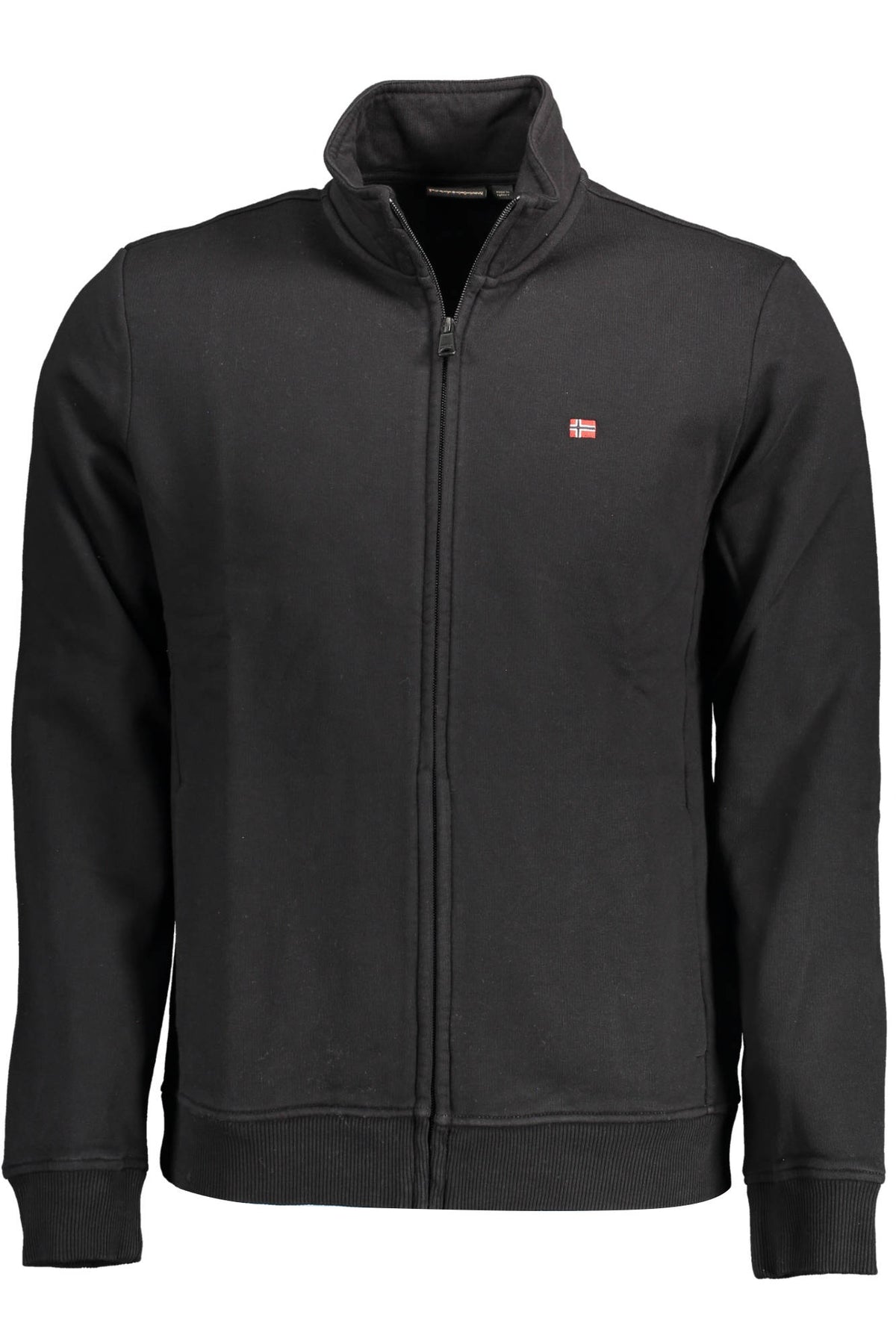 NAPAPIJRI FELPA CON ZIP UOMO NERO