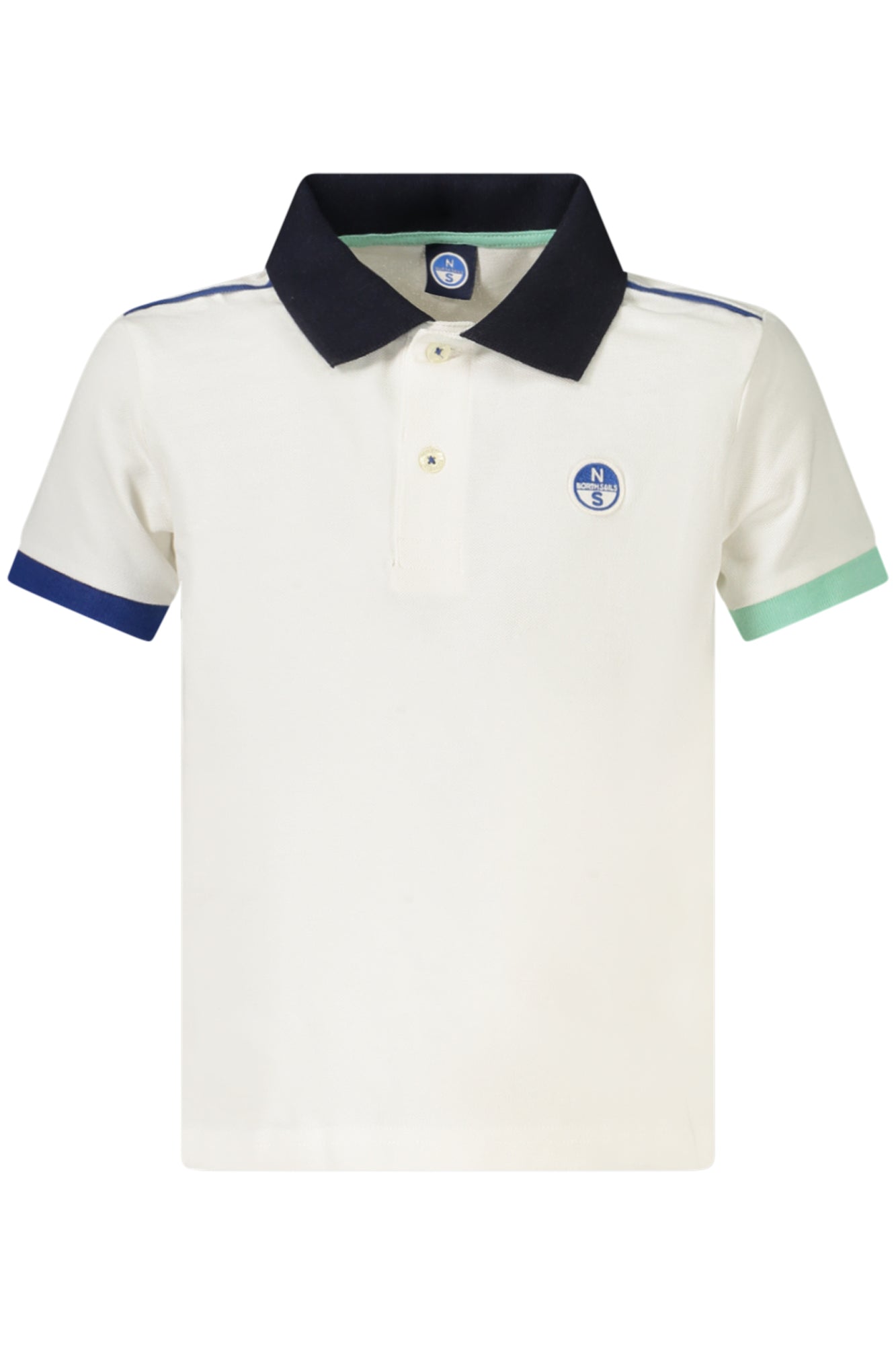 NORTH SAILS POLO MANICHE CORTE BAMBINO BIANCO