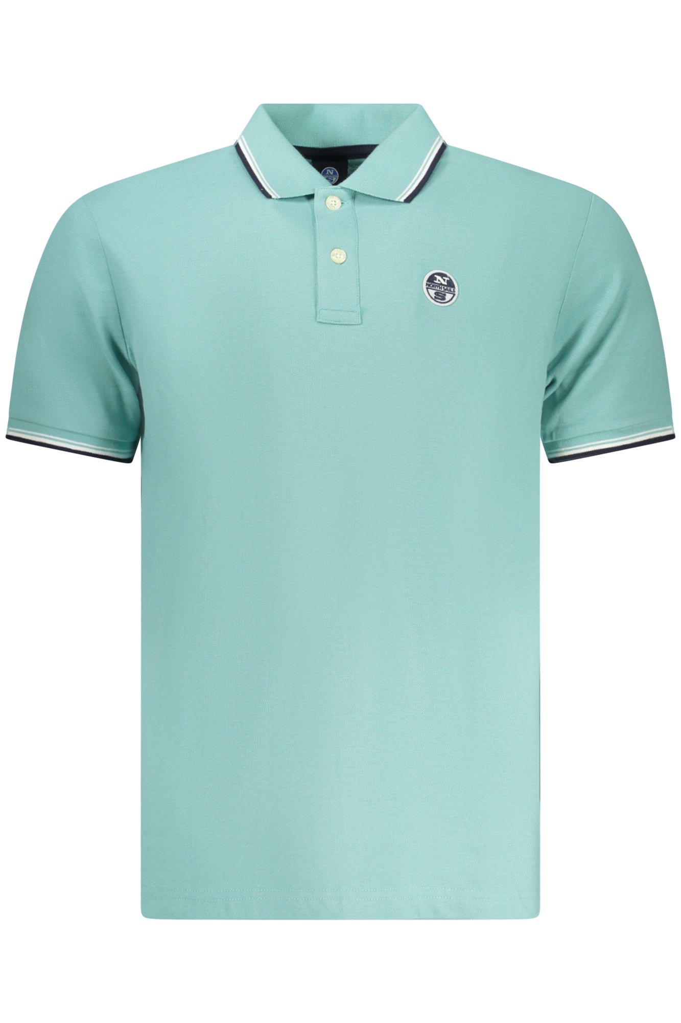NORTH SAILS POLO MANICHE CORTE UOMO AZZURRO