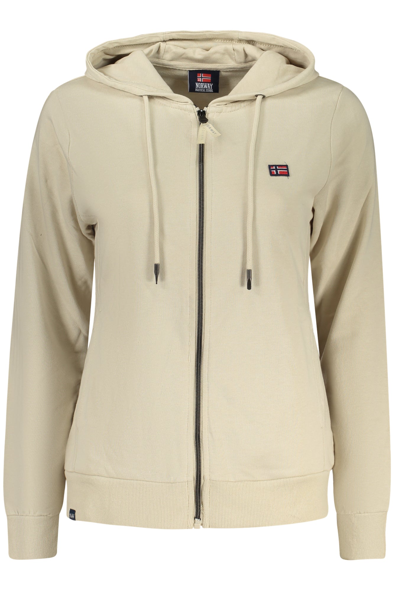 NORWAY 1963 FELPA CON ZIP DONNA BEIGE