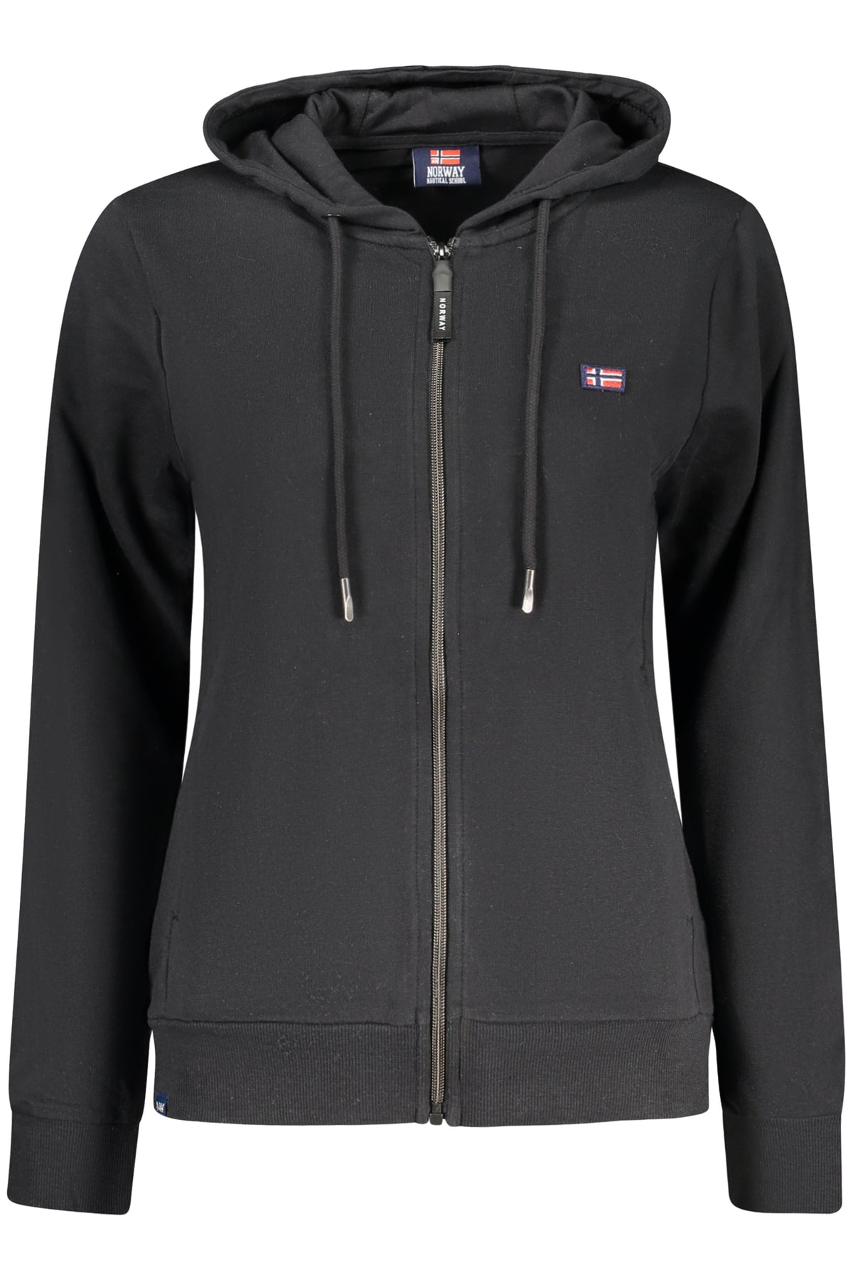 NORWAY 1963 FELPA CON ZIP DONNA NERO