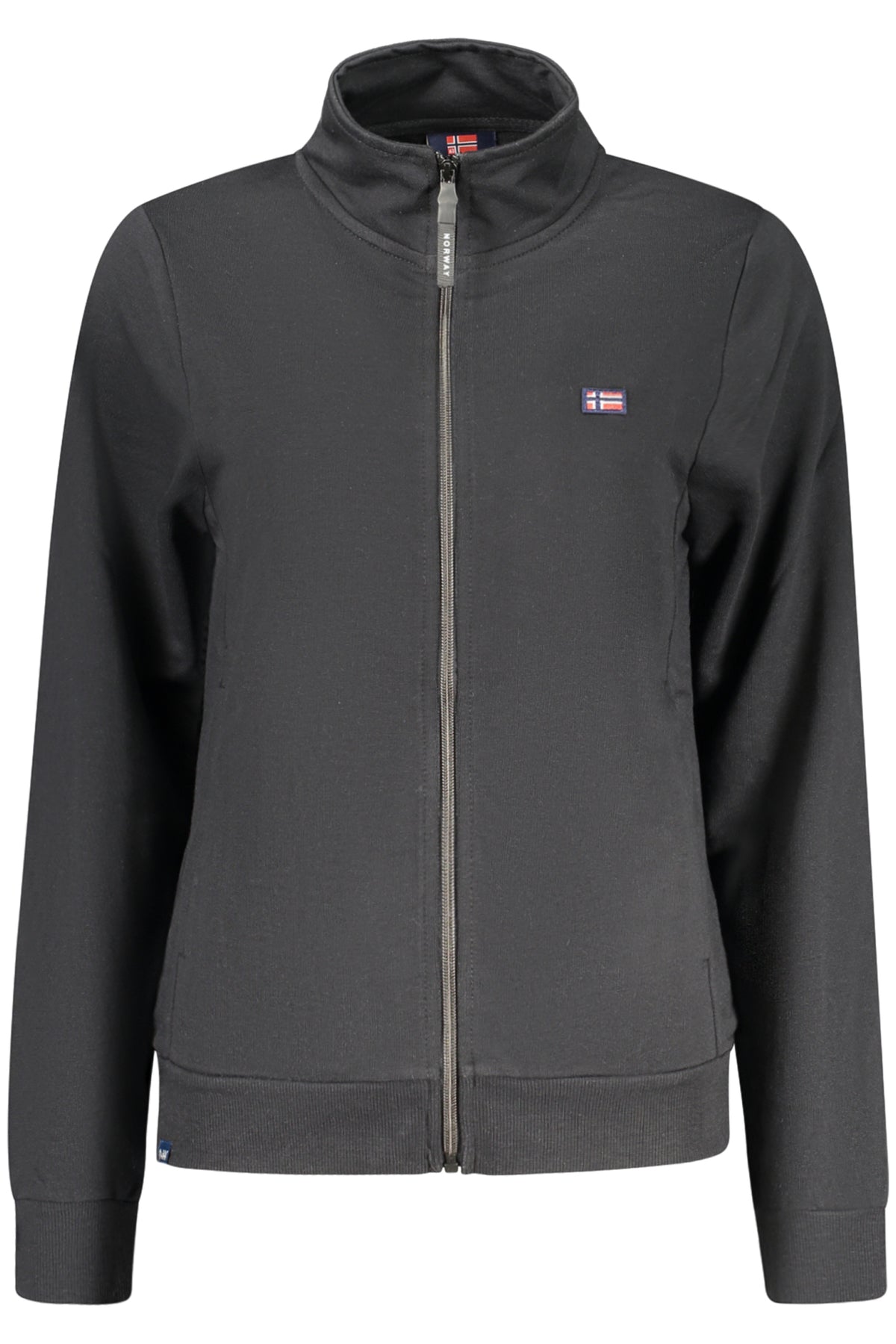 NORWAY 1963 FELPA CON ZIP DONNA NERO