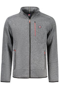 NORWAY 1963 FELPA CON ZIP UOMO GRIGIO