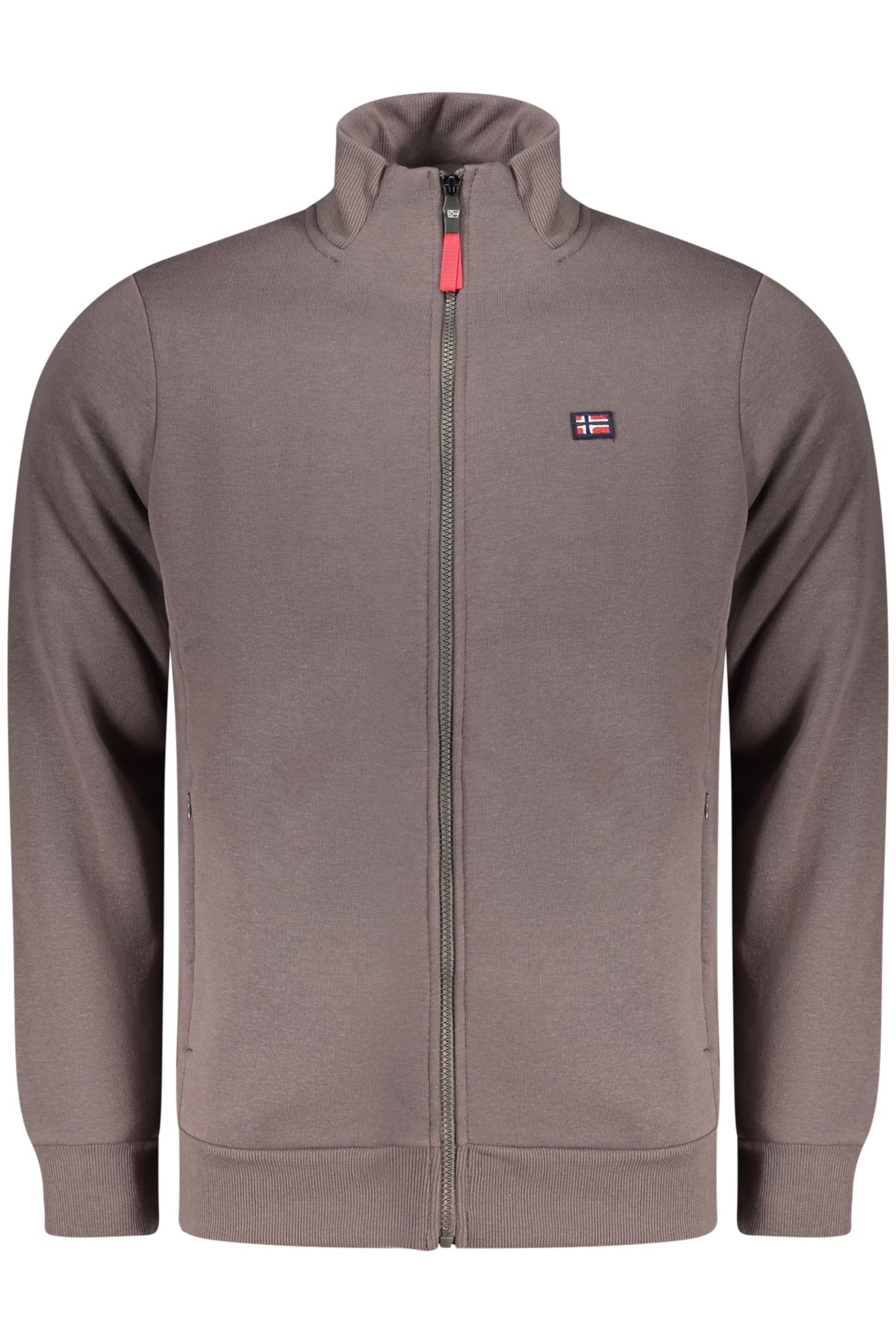 NORWAY 1963 FELPA CON ZIP UOMO MARRONE