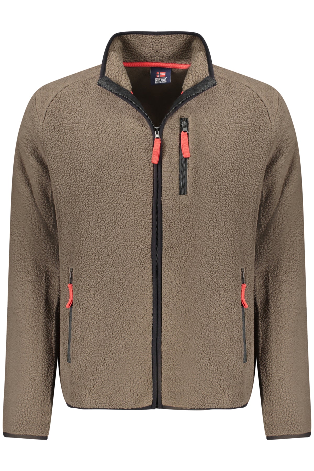 NORWAY 1963 FELPA CON ZIP UOMO MARRONE