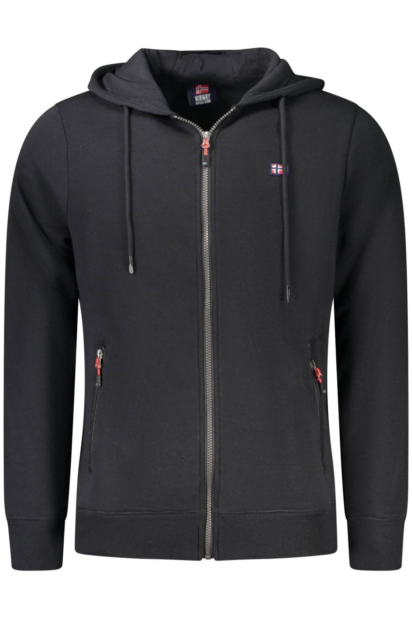 NORWAY 1963 FELPA CON ZIP UOMO NERO