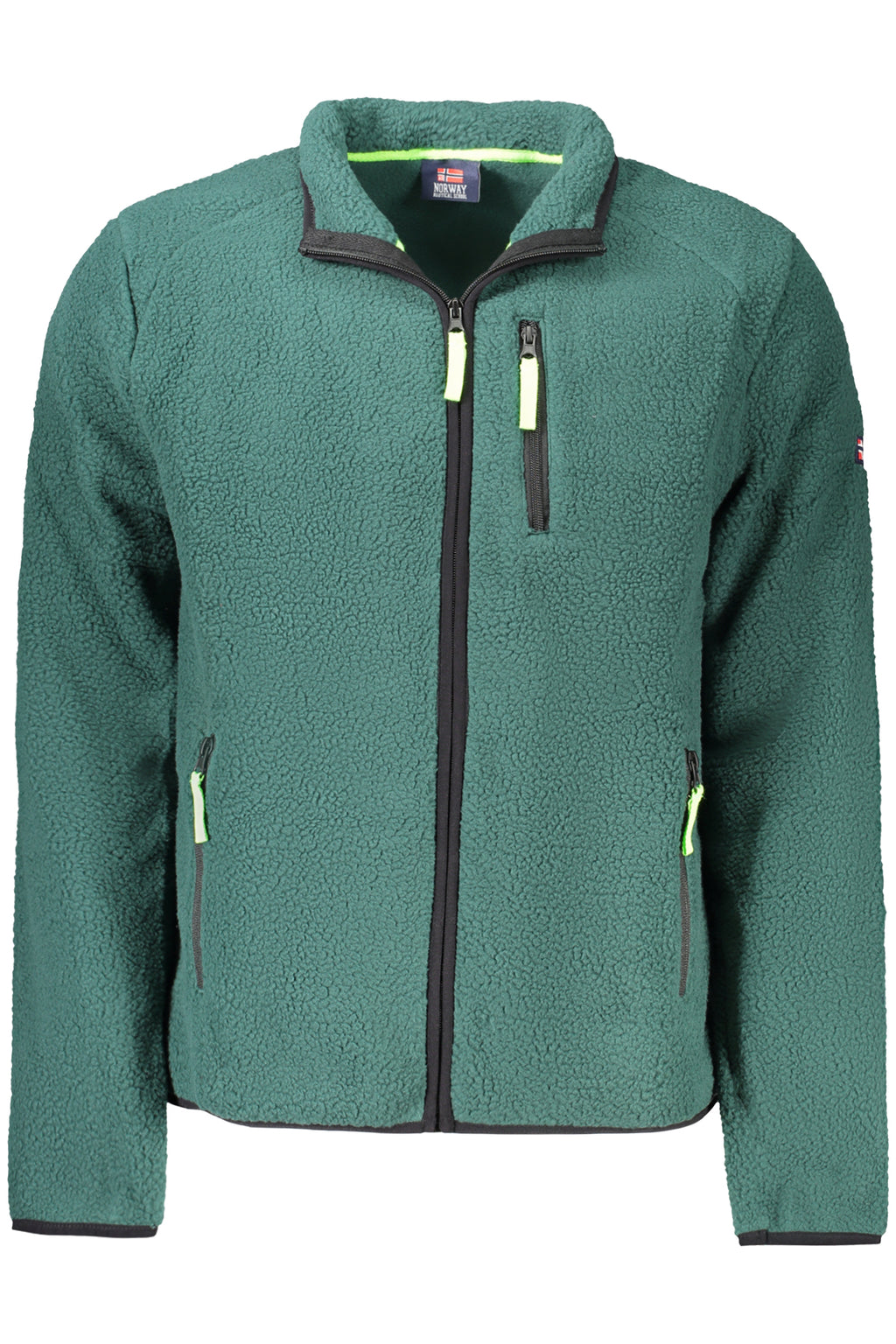 NORWAY 1963 FELPA CON ZIP UOMO VERDE