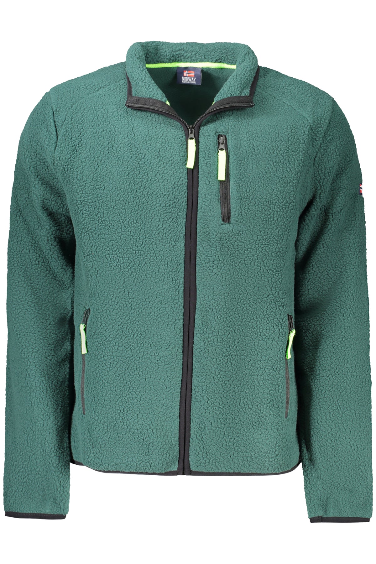 NORWAY 1963 FELPA CON ZIP UOMO VERDE
