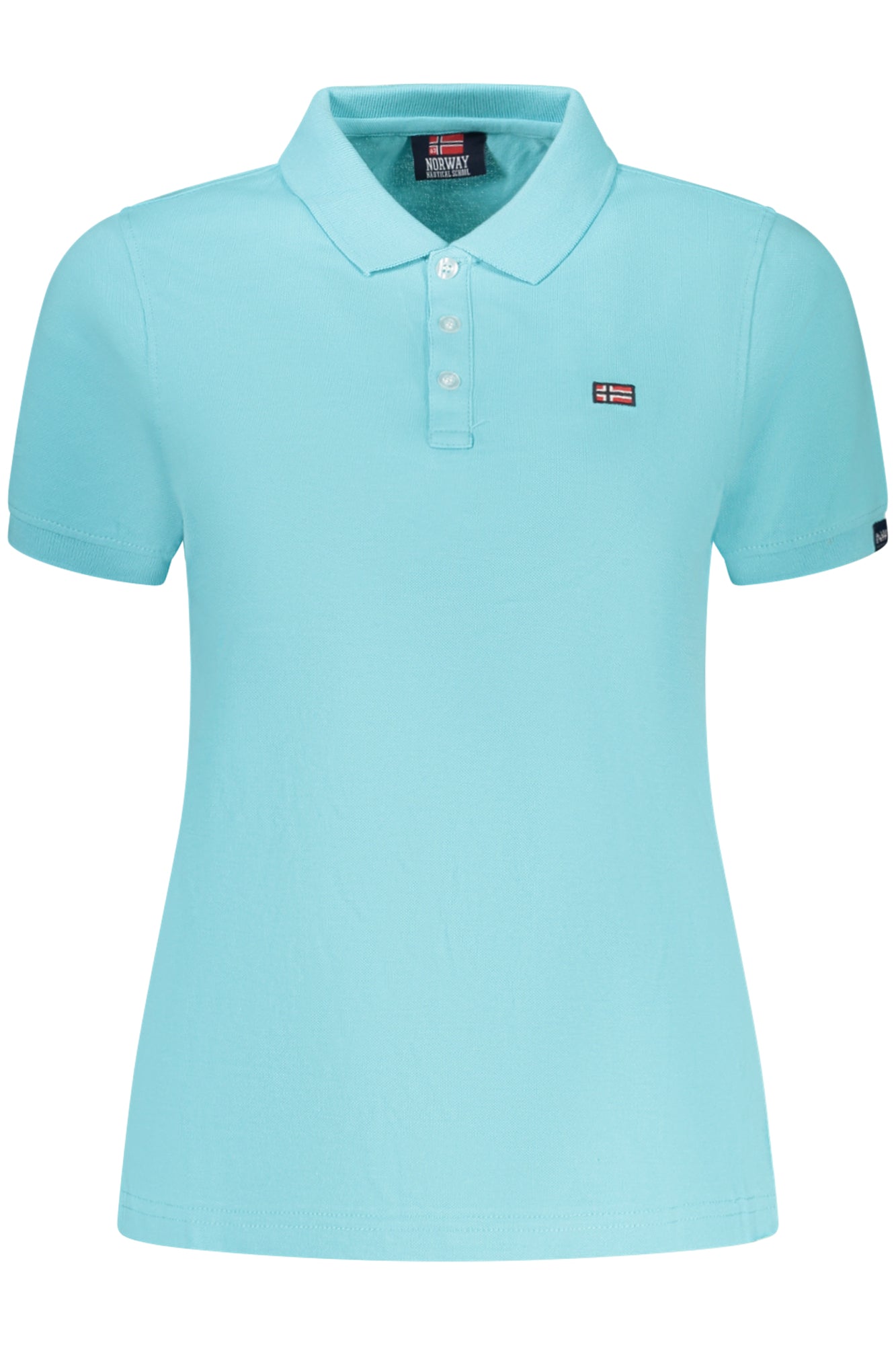 NORWAY 1963 POLO MANICHE CORTE DONNA AZZURRO