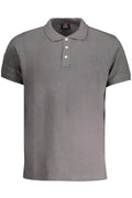 NORWAY 1963 POLO MANICHE CORTE UOMO GRIGIO