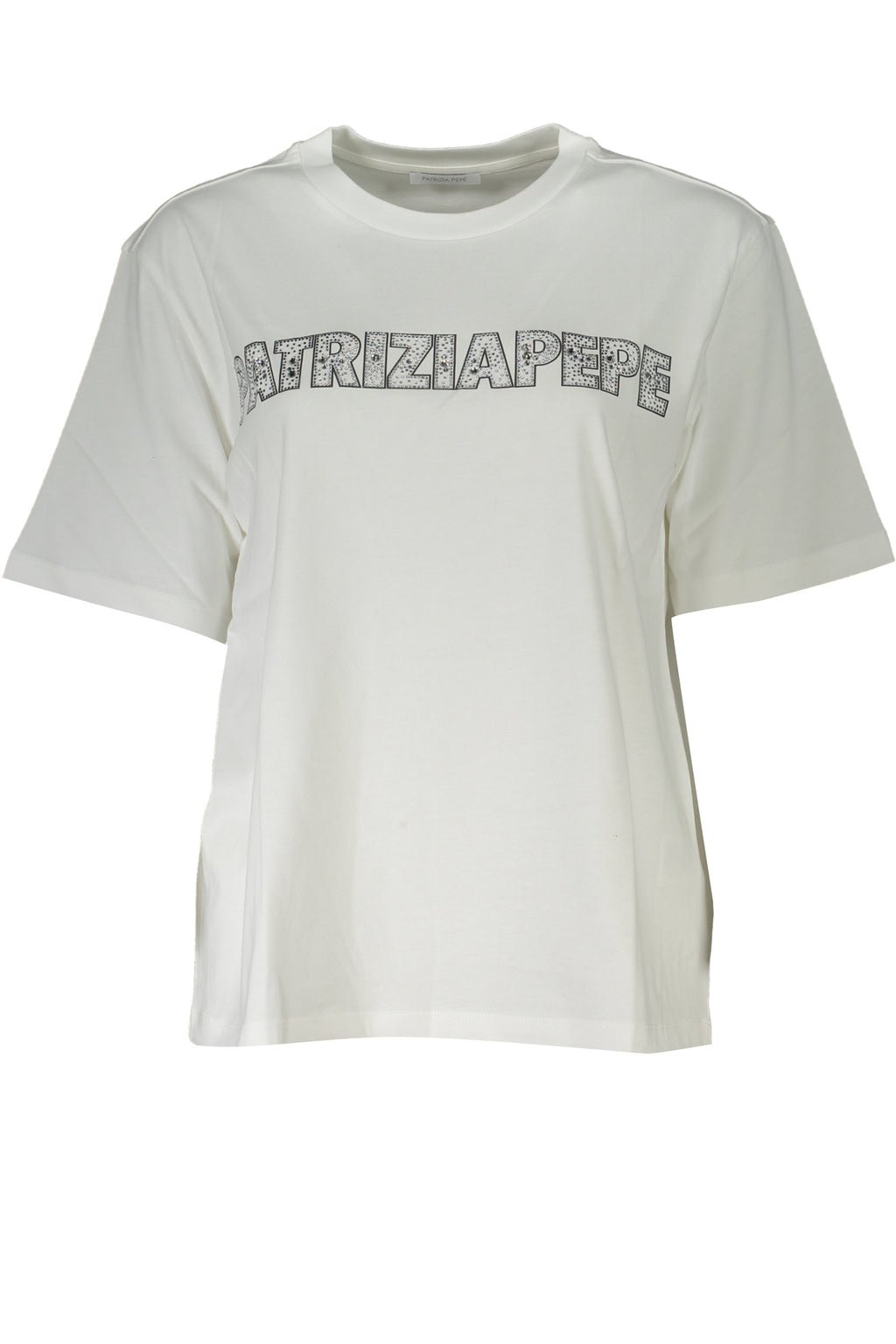 PATRIZIA PEPE T-SHIRT MANICHE CORTE DONNA BIANCO