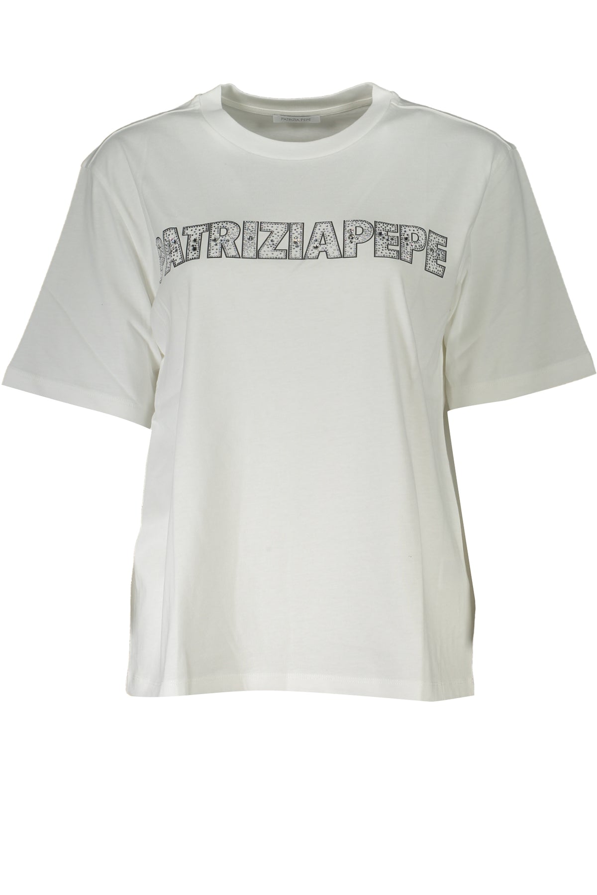 PATRIZIA PEPE T-SHIRT MANICHE CORTE DONNA BIANCO