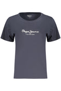 PEPE JEANS T-SHIRT MANICHE CORTE DONNA BLU