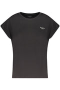 PEPE JEANS T-SHIRT MANICHE CORTE DONNA NERO