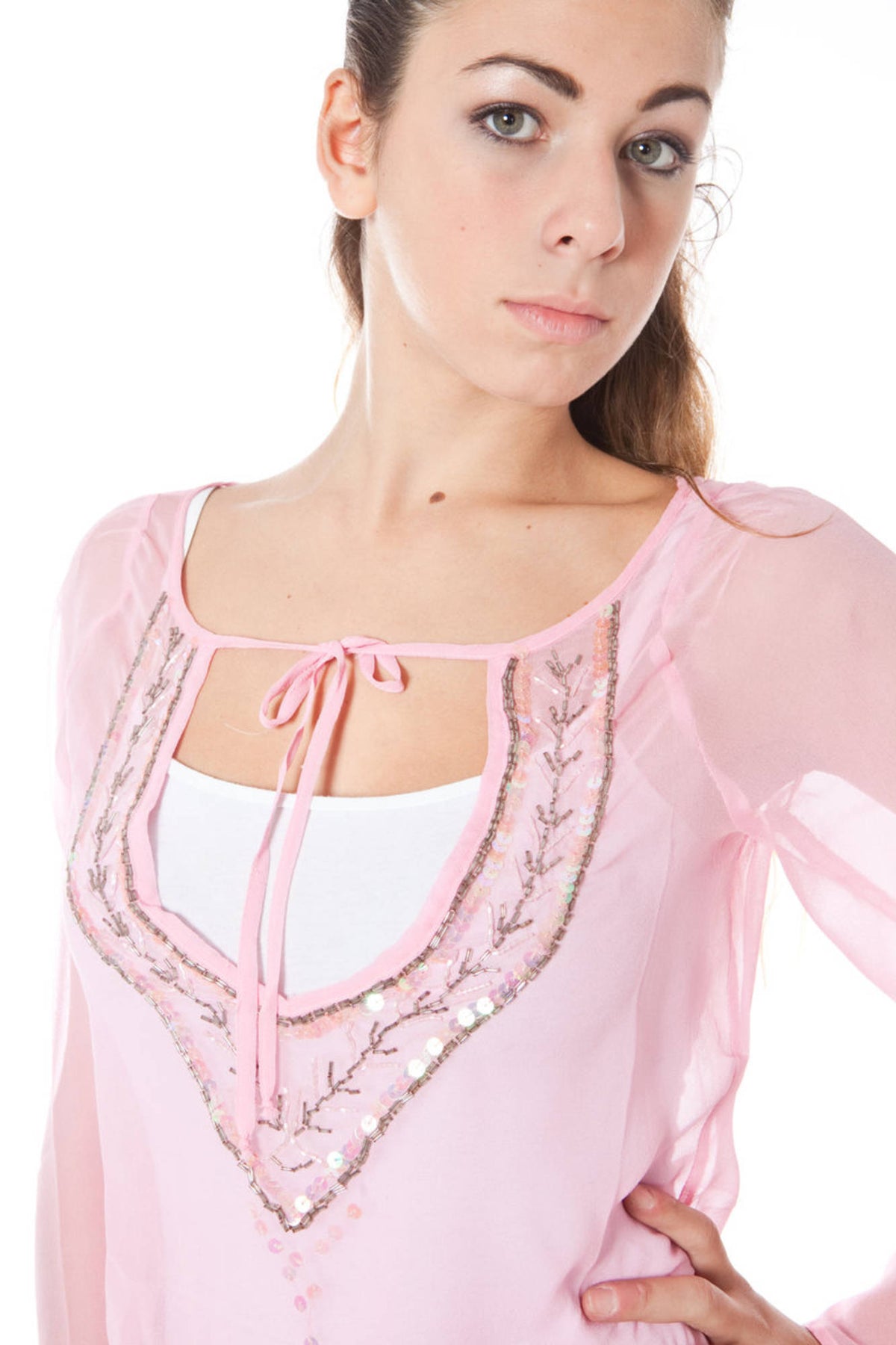 PHARD T-SHIRT MANICHE LUNGHE DONNA ROSA