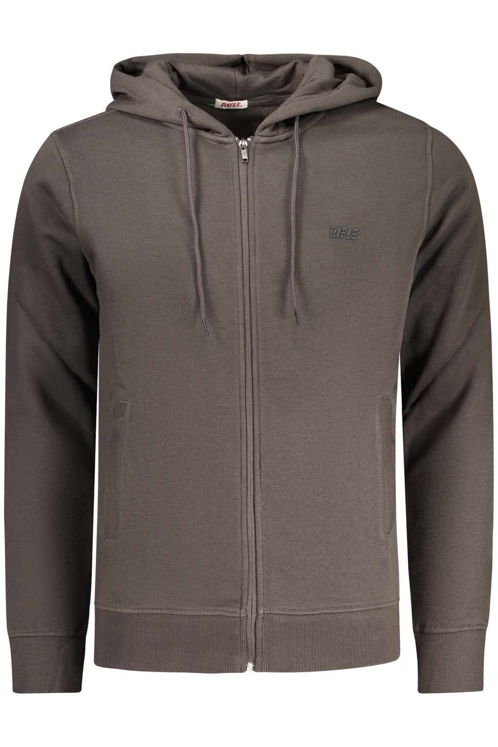 RIFLE FELPA CON ZIP UOMO GRIGIO