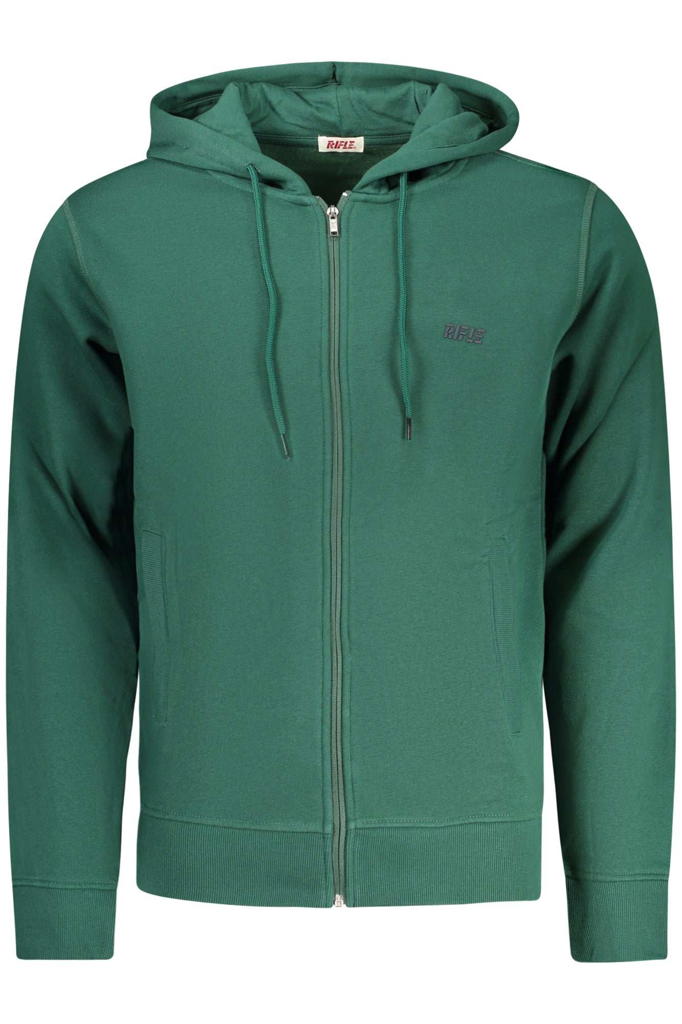 RIFLE FELPA CON ZIP UOMO VERDE