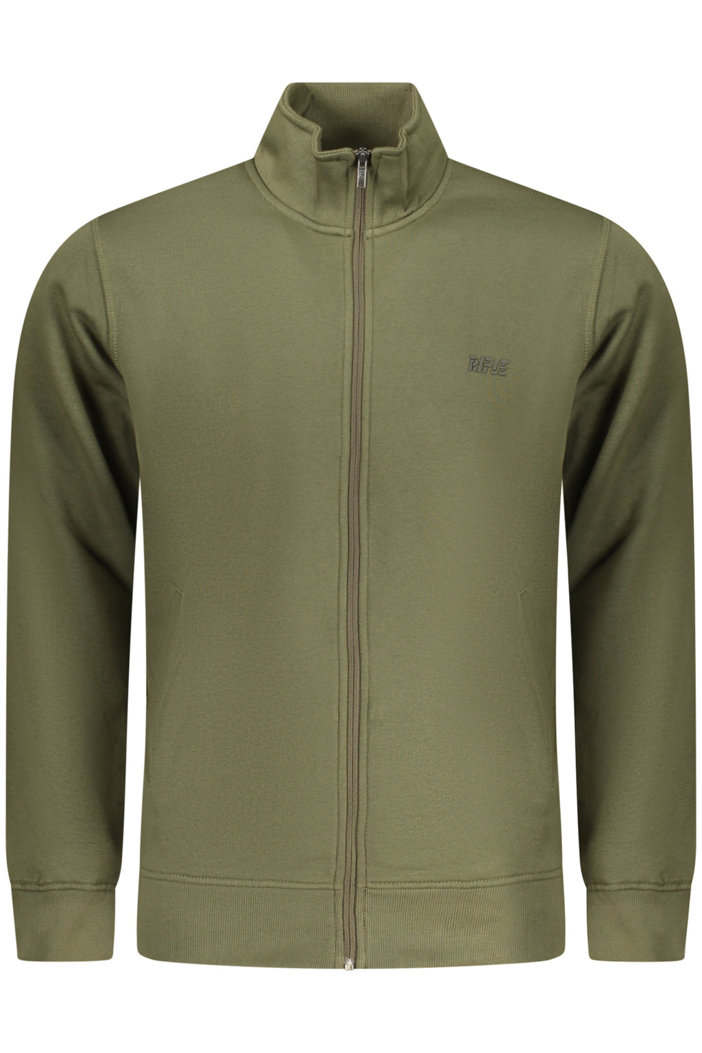 RIFLE FELPA CON ZIP UOMO VERDE