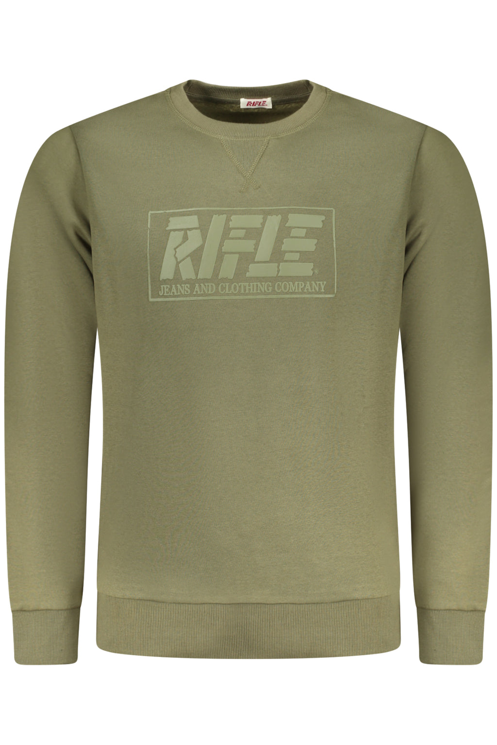 RIFLE FELPA SENZA ZIP UOMO VERDE