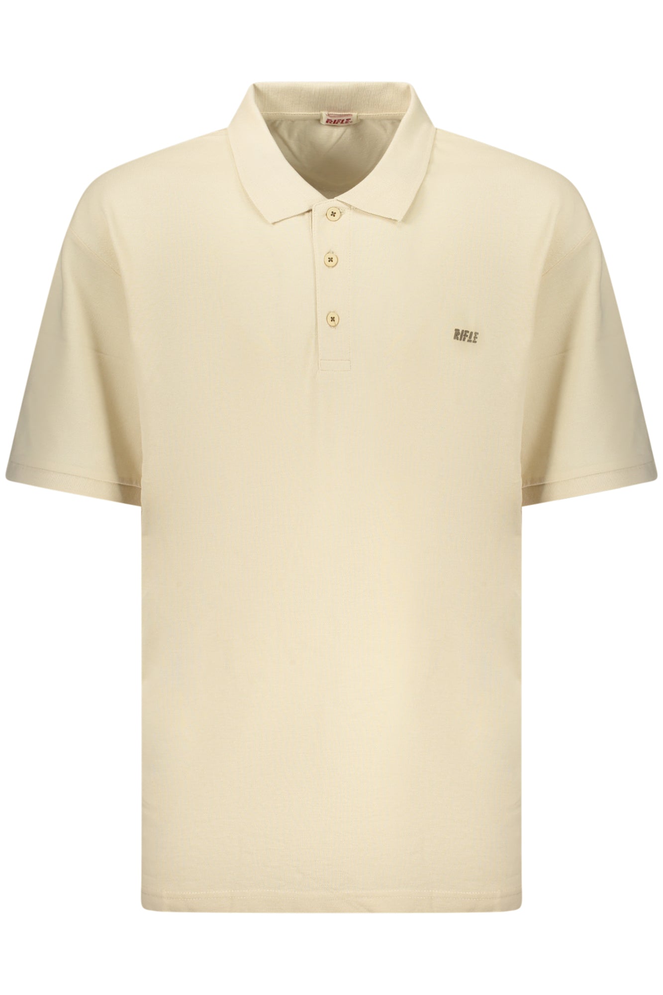 RIFLE POLO MANICHE CORTE UOMO BEIGE