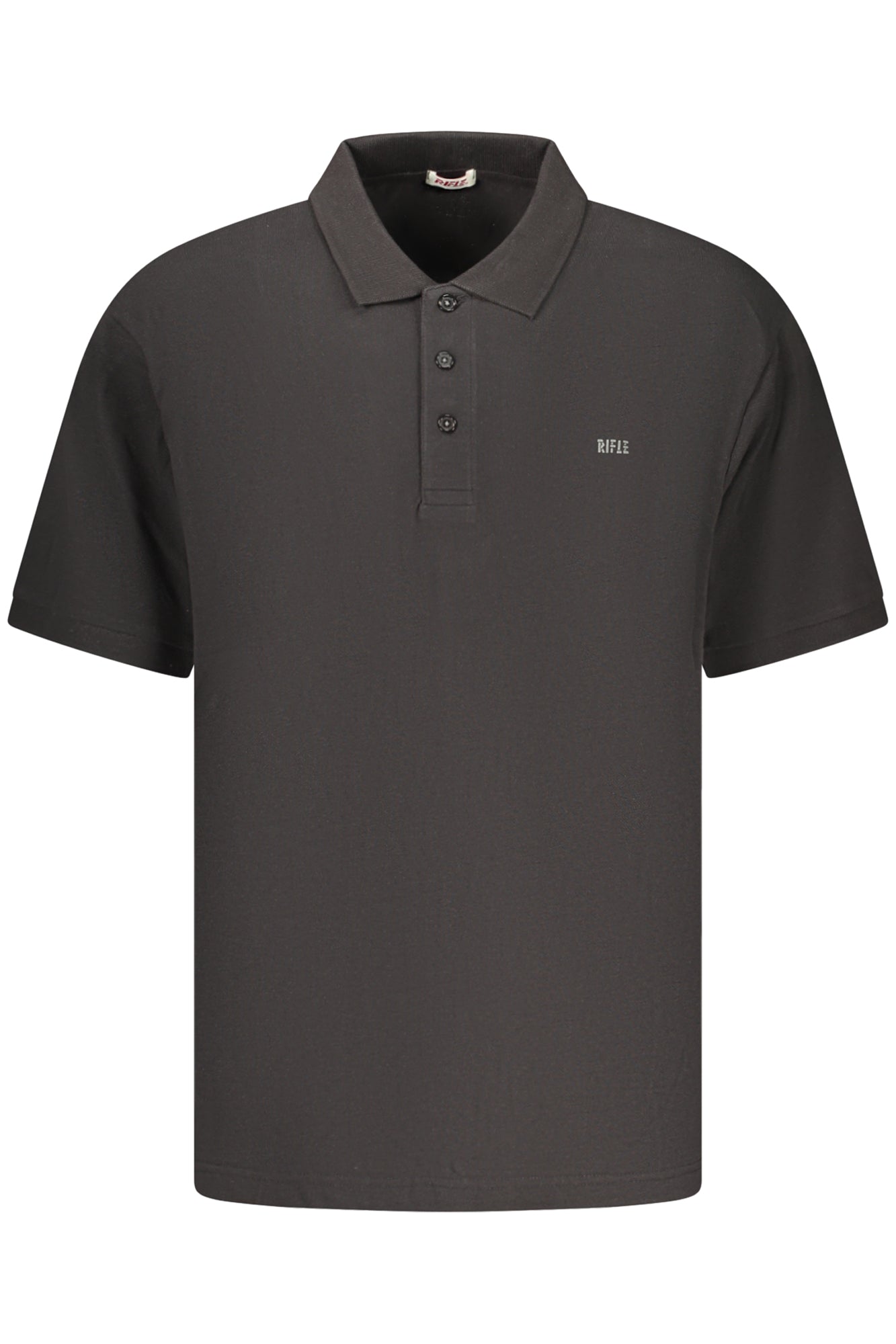 RIFLE POLO MANICHE CORTE UOMO NERO
