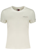 TOMMY HILFIGER T-SHIRT MANICHE CORTE DONNA BIANCO