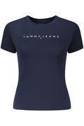 TOMMY HILFIGER T-SHIRT MANICHE CORTE DONNA BLU