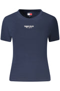 TOMMY HILFIGER T-SHIRT MANICHE CORTE DONNA BLU