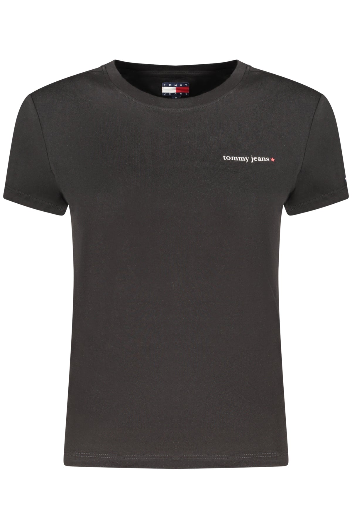 TOMMY HILFIGER T-SHIRT MANICHE CORTE DONNA NERO