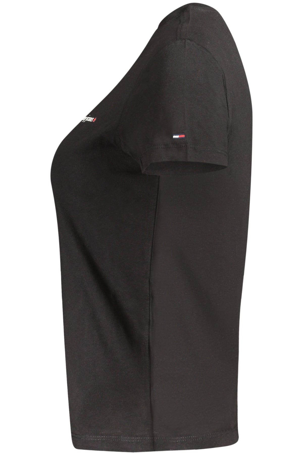 TOMMY HILFIGER T-SHIRT MANICHE CORTE DONNA NERO