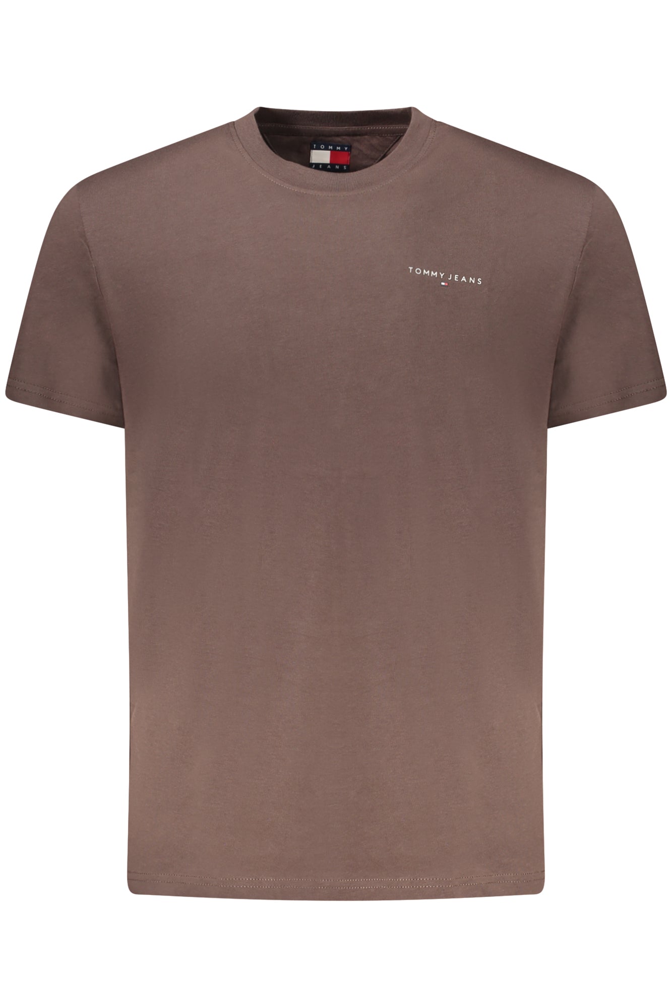 TOMMY HILFIGER T-SHIRT MANICHE CORTE UOMO MARRONE