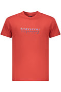 TOMMY HILFIGER T-SHIRT MANICHE CORTE UOMO ROSSO