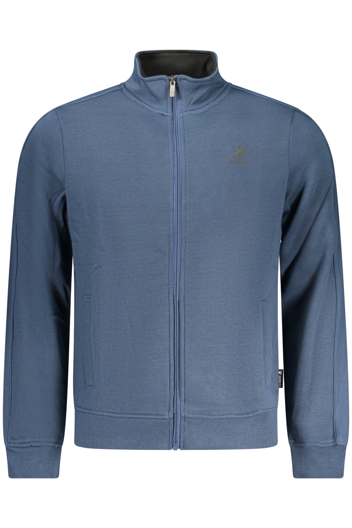 U.S. GRAND FELPA CON ZIP UOMO BLU