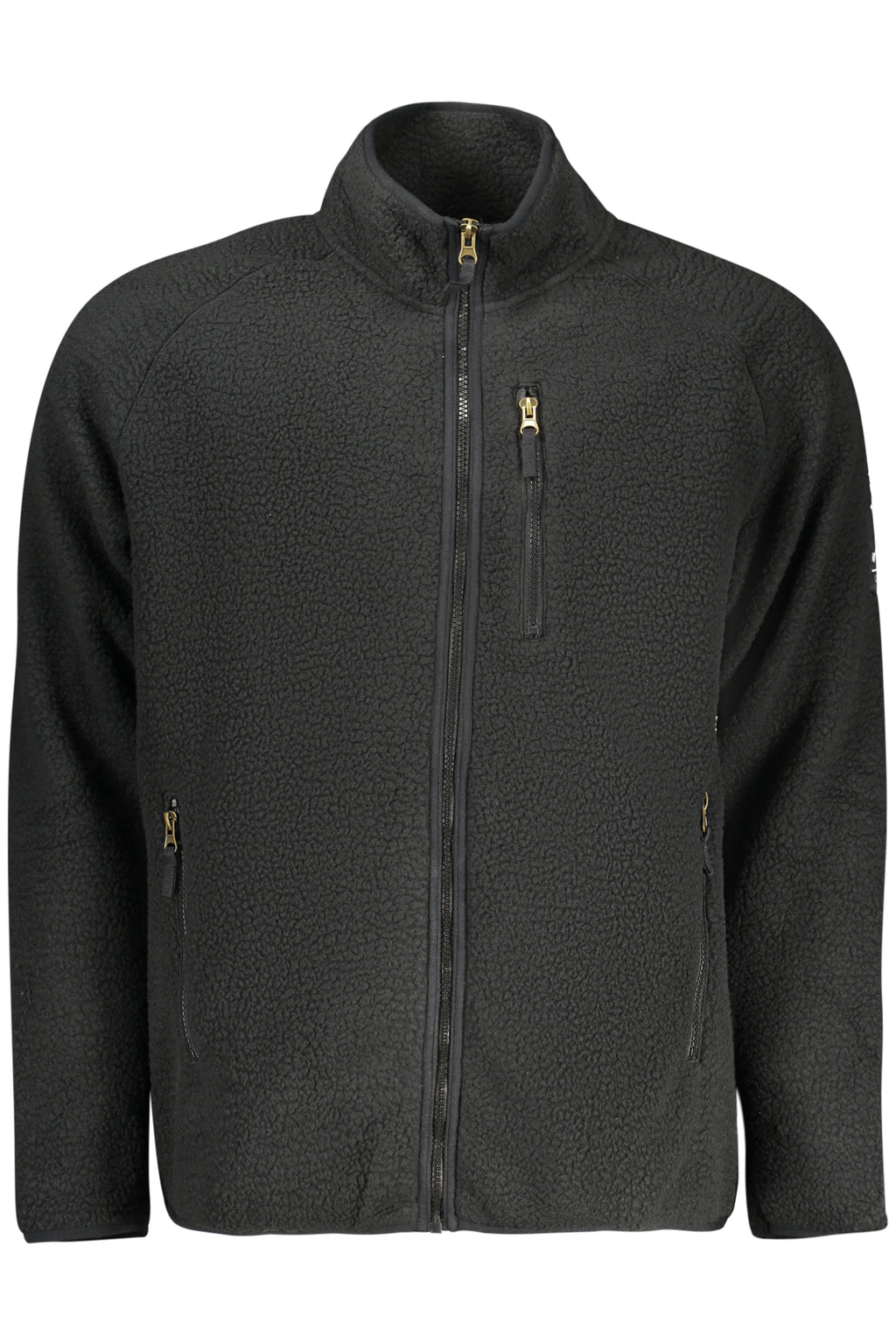 U.S. GRAND FELPA CON ZIP UOMO NERO