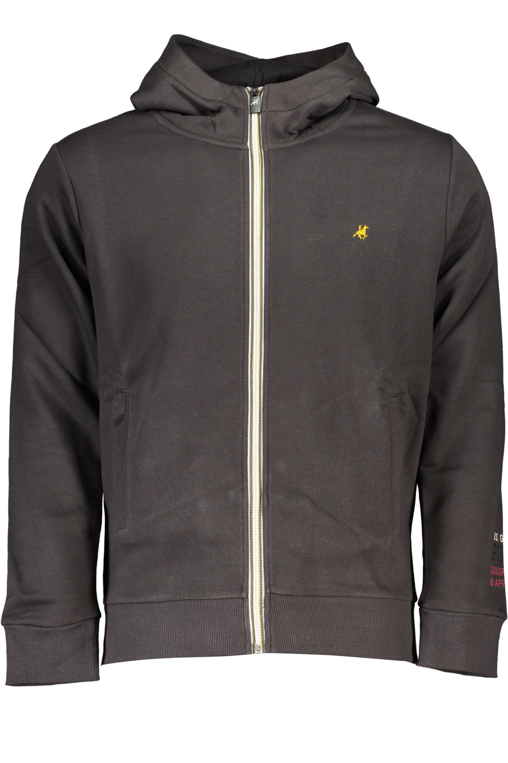 U.S. GRAND FELPA CON ZIP UOMO GRIGIO