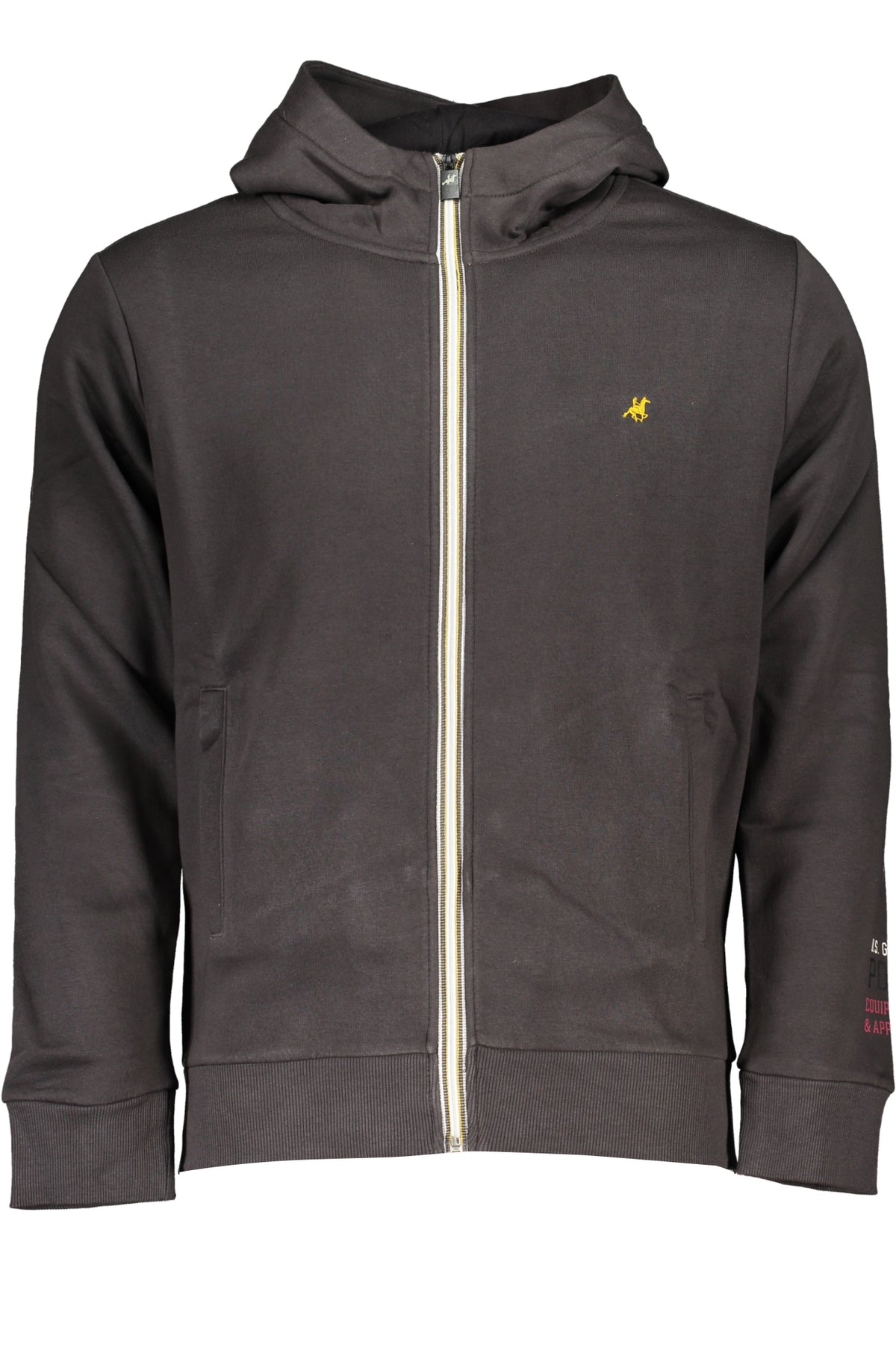 U.S. GRAND FELPA CON ZIP UOMO GRIGIO