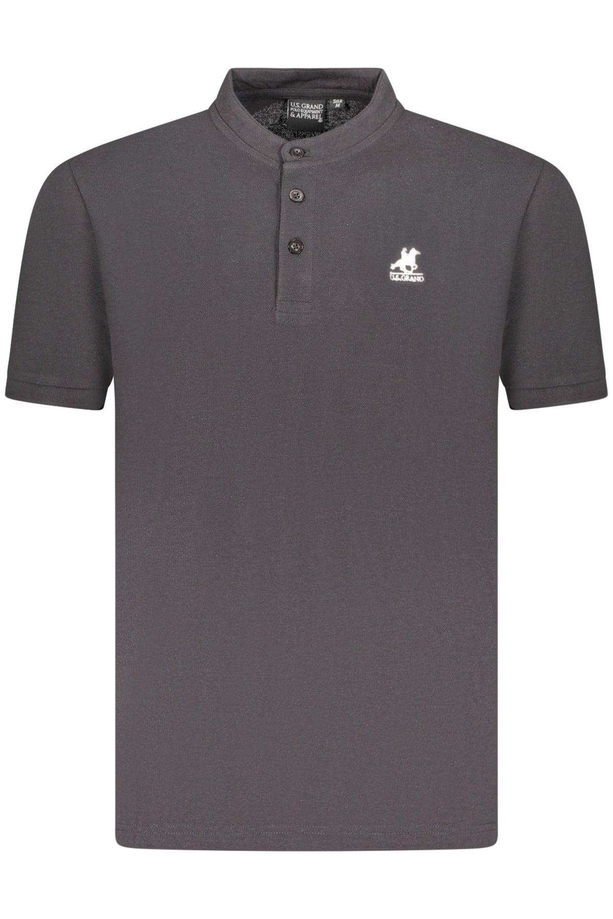 U.S. GRAND POLO MANICHE CORTE UOMO NERO