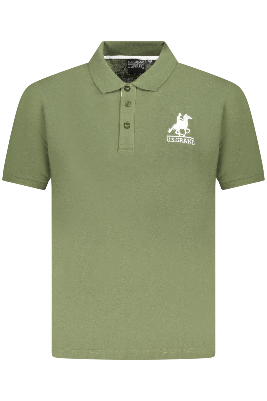 U.S. GRAND POLO MANICHE CORTE UOMO VERDE