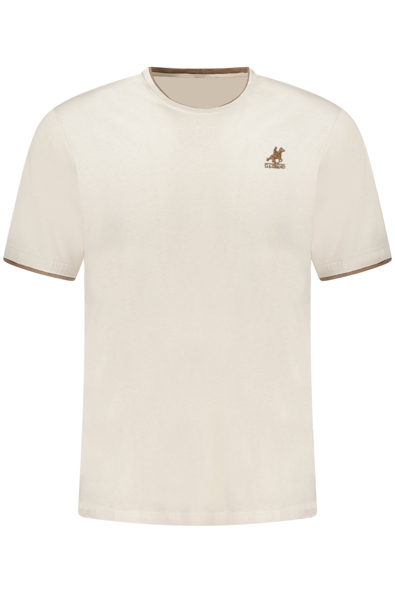 U.S. GRAND T-SHIRT MANICHE CORTE UOMO BEIGE