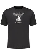 U.S. GRAND T-SHIRT MANICHE CORTE UOMO NERO